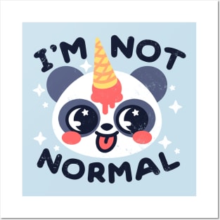 Pandacorn not normal Posters and Art